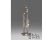 Konstsmide Brushed Metal 12 LED Candlestick (41.5 x 13.5cm)